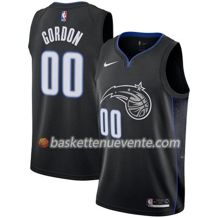 Maillot Basket Orlando Magic Aaron Gordon 00 2018-19 Nike City Edition Noir Swingman - Homme